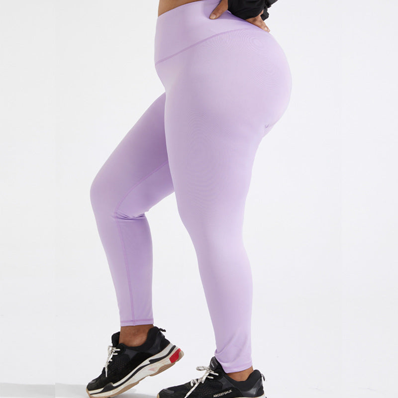 Large Size Yoga Pants Skin Friendly Nude Sports