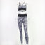 High Waist Stripe Fitness Suit