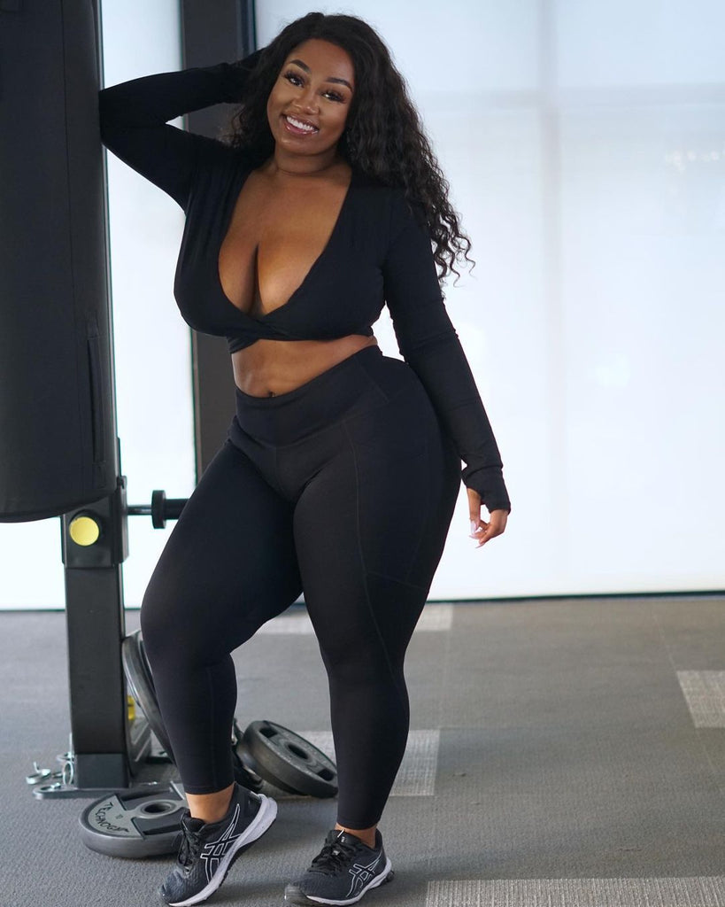 Large Size Women Sexy Sports Two piece Suit