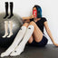 Solid Color High Cotton Sports Socks