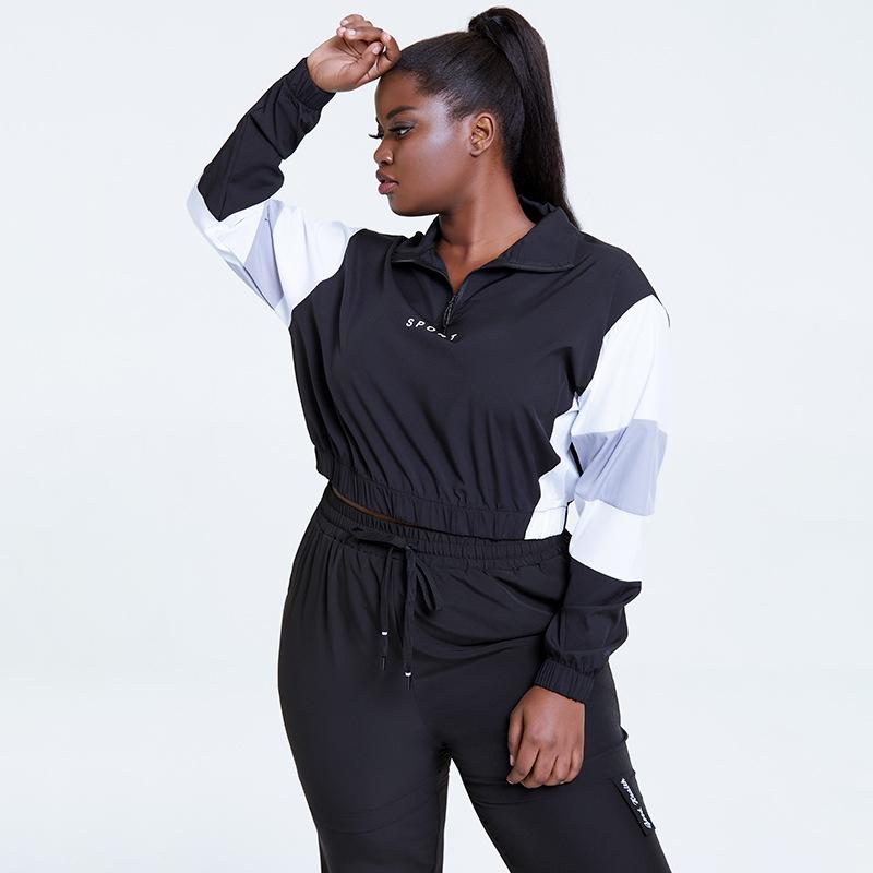 Large code Stitched Sportswear Loose