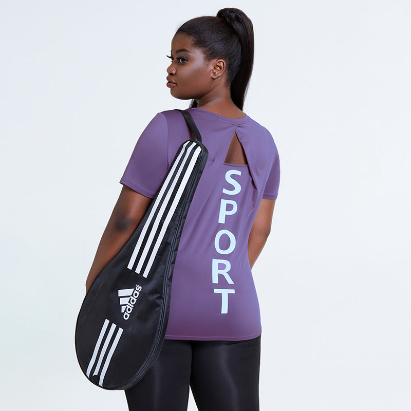 Plus Size Women Slim Running Quick drying shirt Stretch