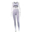 Sexy Yoga Printing High Waist Suit