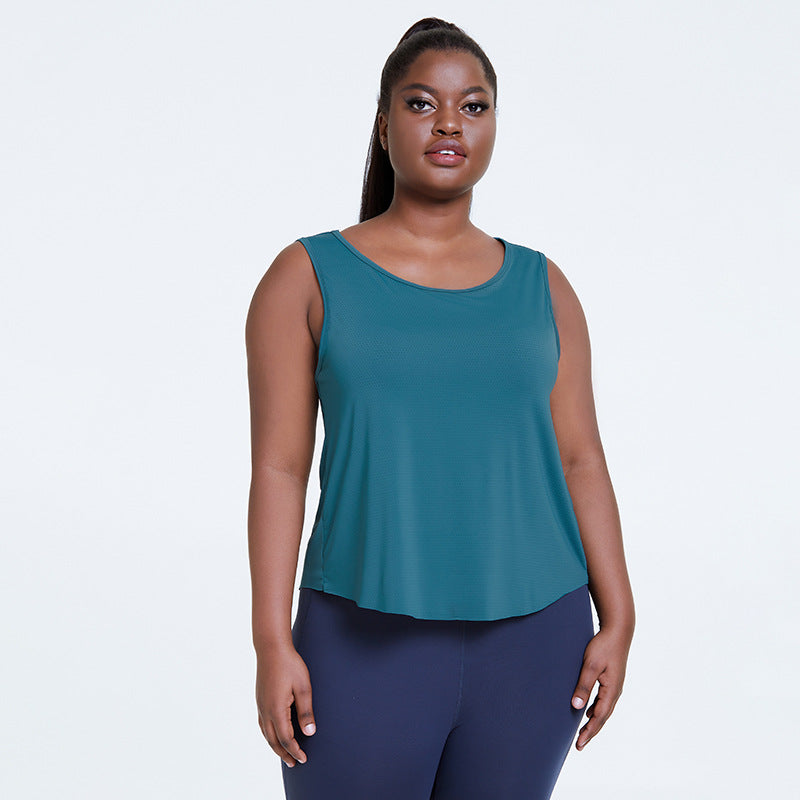 Plus Size Lulu Workout Clothes Hollowed Beauty Back Thin