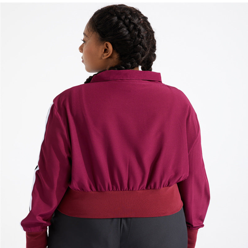 Large Size Fitness Suit Running Yoga Long sleeved Top