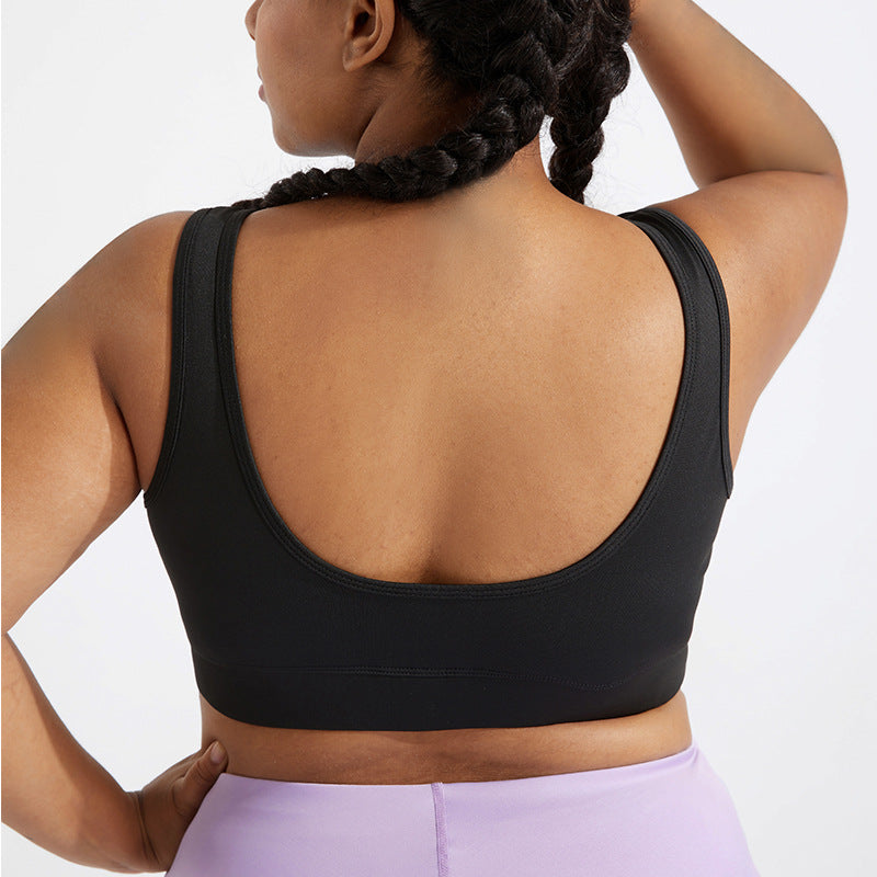Gathering Beauty Back Yoga Plus Size Sports Bra