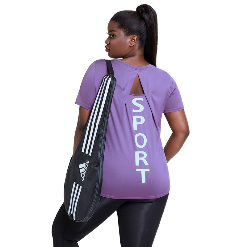 Plus Size Women Slim Running Quick drying shirt Stretch