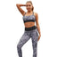 High Waist Stripe Fitness Suit