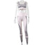 Sports Bra Pink Stripe Fitness Suit