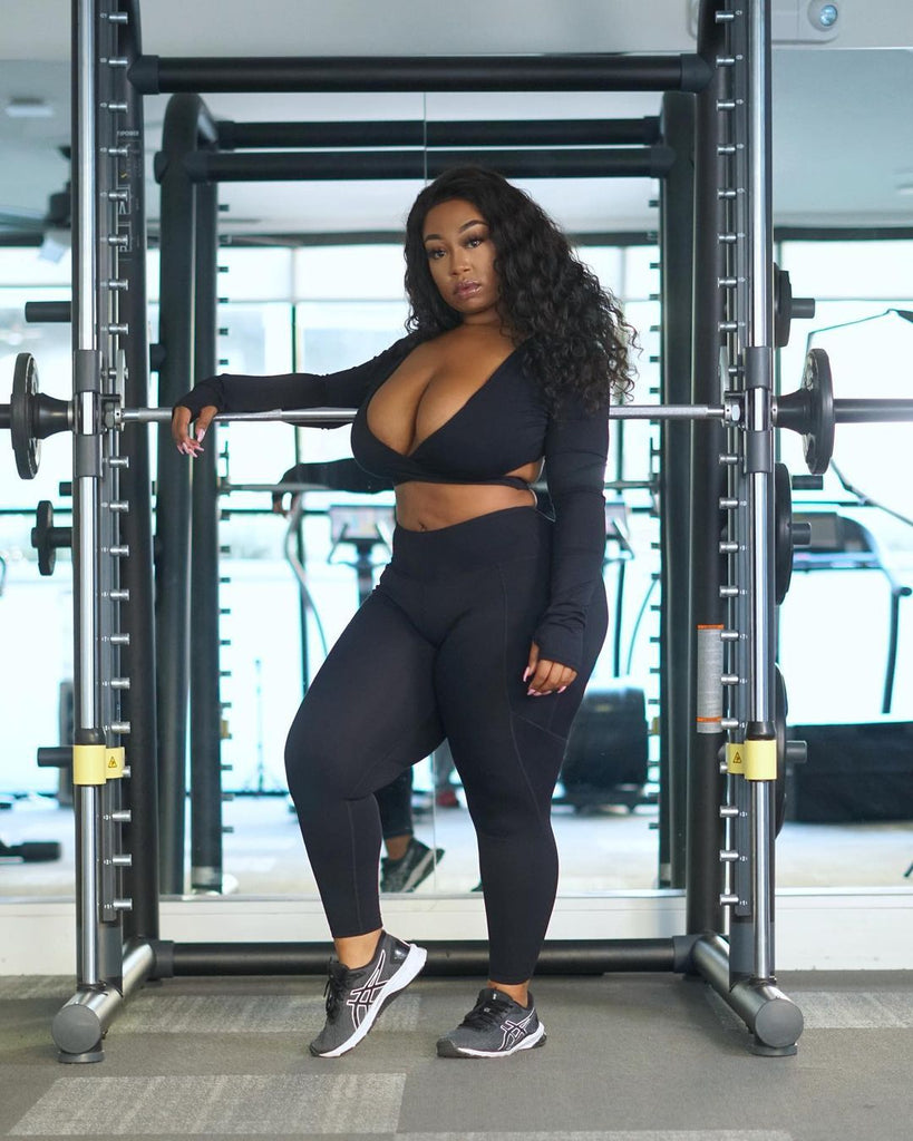 Large Size Women Sexy Sports Two piece Suit