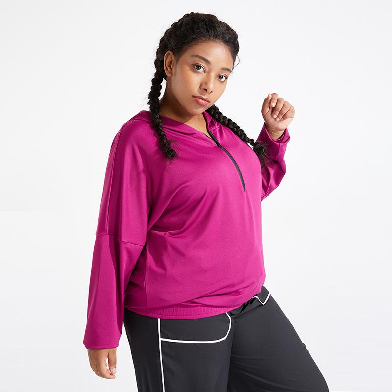 Large Size Sports Top Women Fitness Wear Long Sleeves