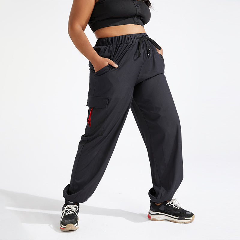 Large Size Slim Fitness Sweatpants Women Loose