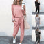 Casual Pure Color Two Piece Set