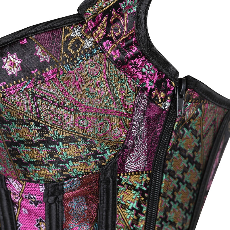 Black Lacing-up corselet Women Top