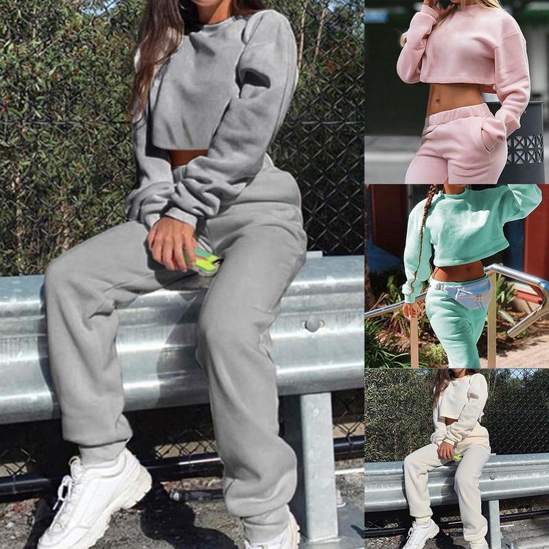 Two Piece Soft Warm Streetwear Suit