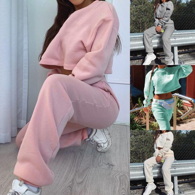 Two Piece Soft Warm Streetwear Suit