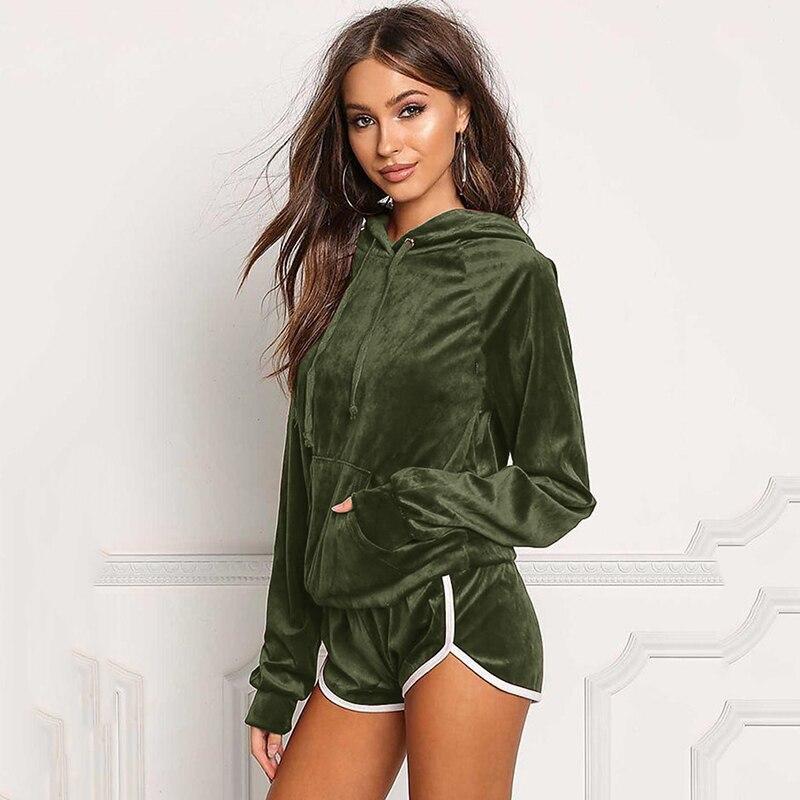 Women Sports Sets Tracksuits Hoodies Pieces