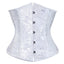 Women Lace Up Boned Jacquard Brocade Waist Training