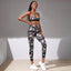 Fitness 2 piece Print Fitness Suit