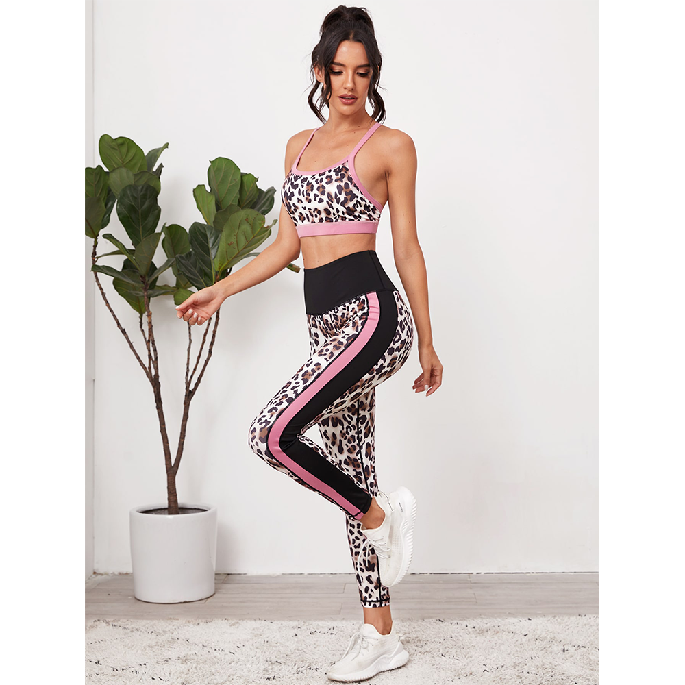 Yoga Outfits Piece Set High Waist Sports Suit