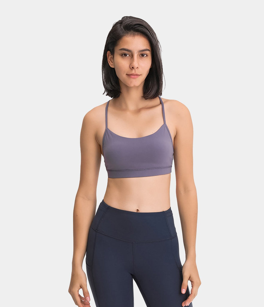 Bloom Neck Camo Back Low Support Sports Bra