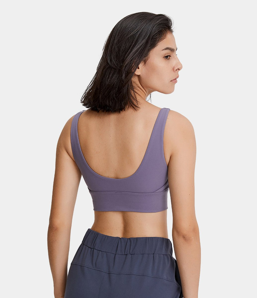 Neck Tank Low Support Sports Bra