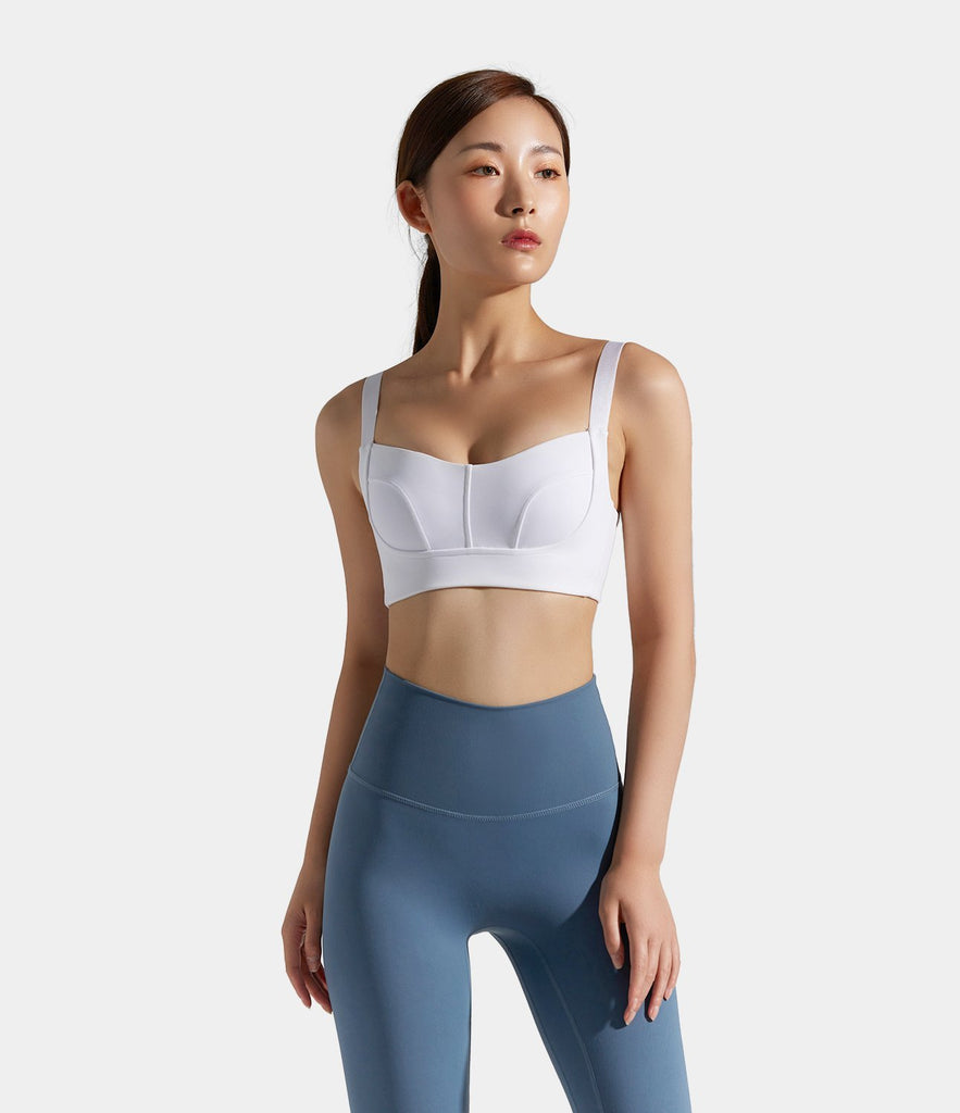 Bloom Neck Tank Crisscross Low Support Sports Bra