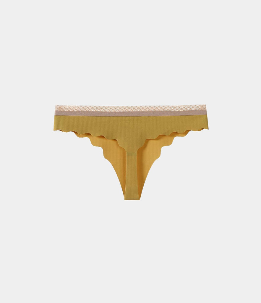 Wavy Edge Seamless Thong