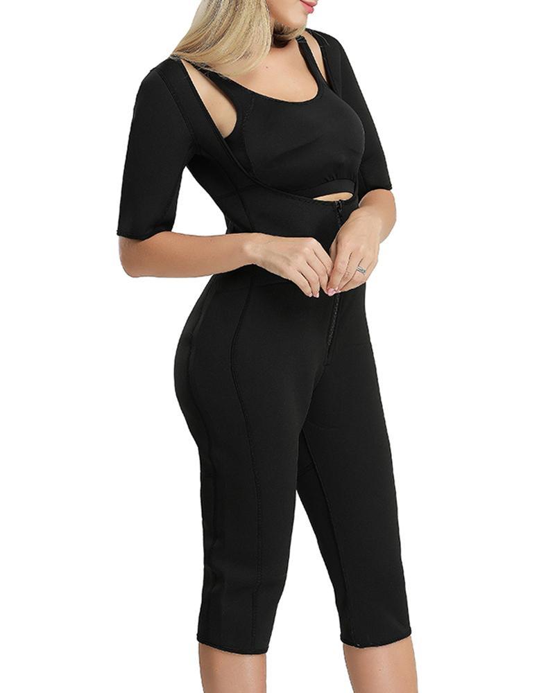 Slimming bodysuit sleeves
