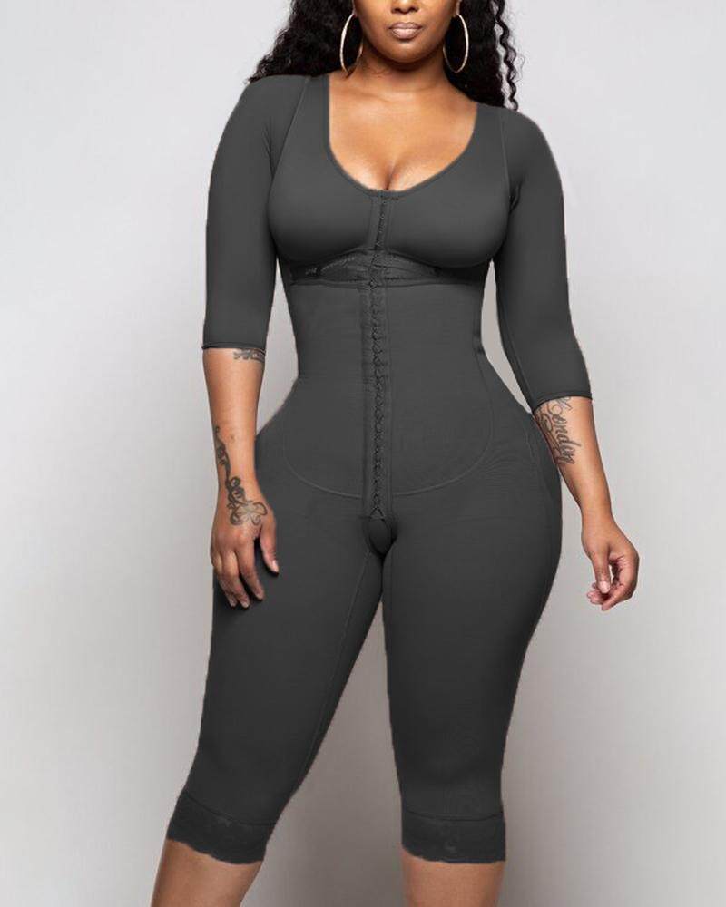 Bodyshaper Women HOOK EYE CLOSURE Long Sleeve