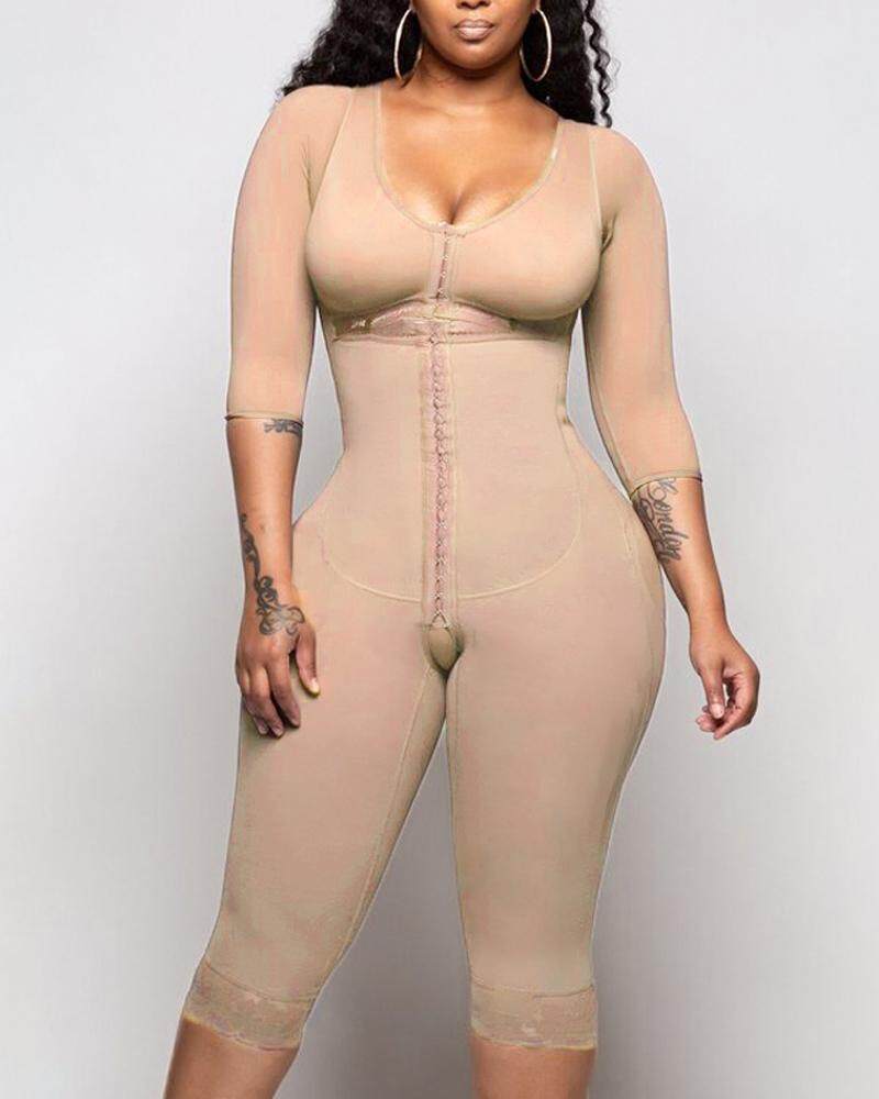 Bodyshaper Women HOOK EYE CLOSURE Long Sleeve