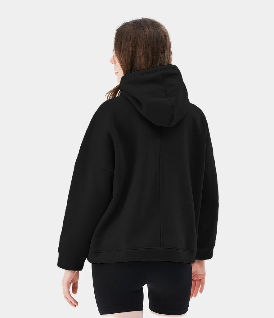 Drawstring Solid Color Hoodie