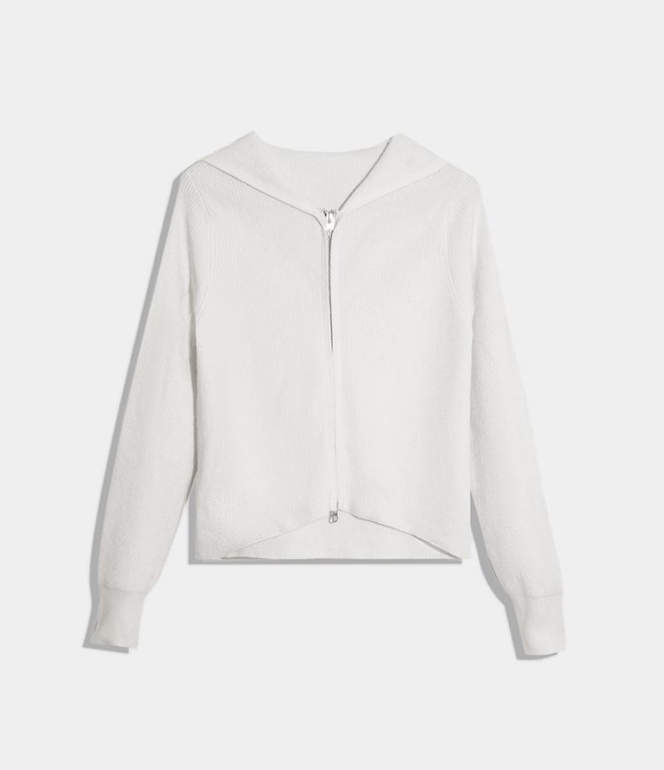 Solid Color Hooded Cardigan