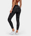 High Waisted Camo Side Pocket Raw Hem Leggings