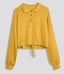 Drawstring Cropped Sweater