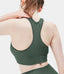 FLOW Neck Seamless Racerback Low Support Sports Bra