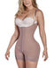 Full Body Short Shaper Zipper Thin Straps