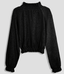 Solid Color Cropped Sweater