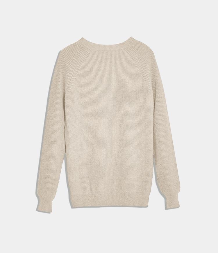 Solid Color Round Neck Sweater
