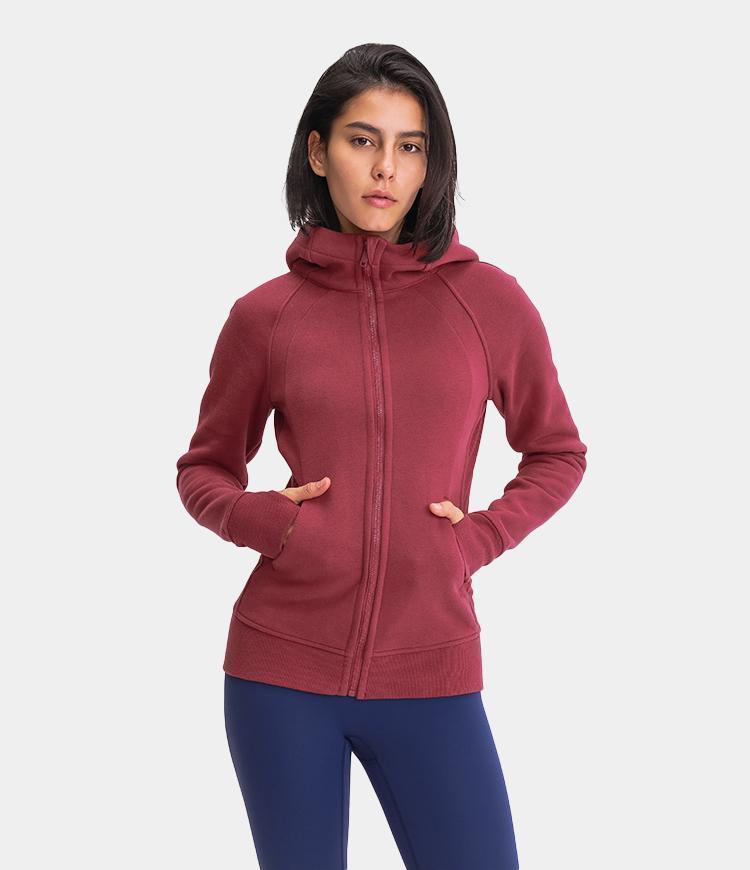 Bloom Hooded Zip Front Sports Jacket