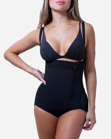 Women Post Liposuction Girdle Clip Zip Bodysuit