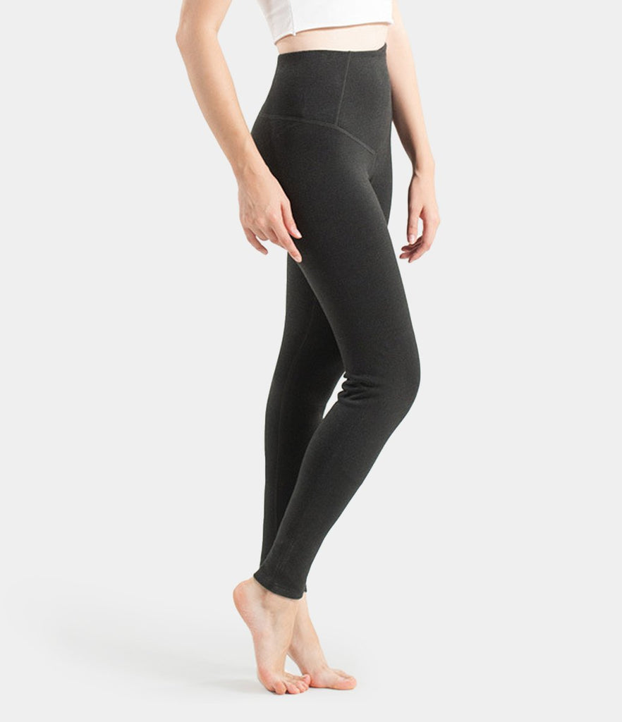 High Waisted Fleece Lined Warm Full Length Leggings