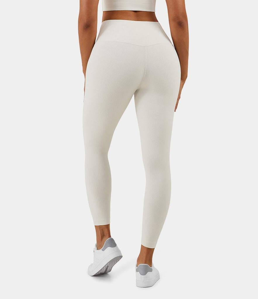 Bloom High Waisted Ribbed Leggings