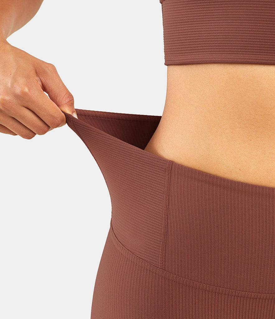 Bloom High Waisted Ribbed Leggings