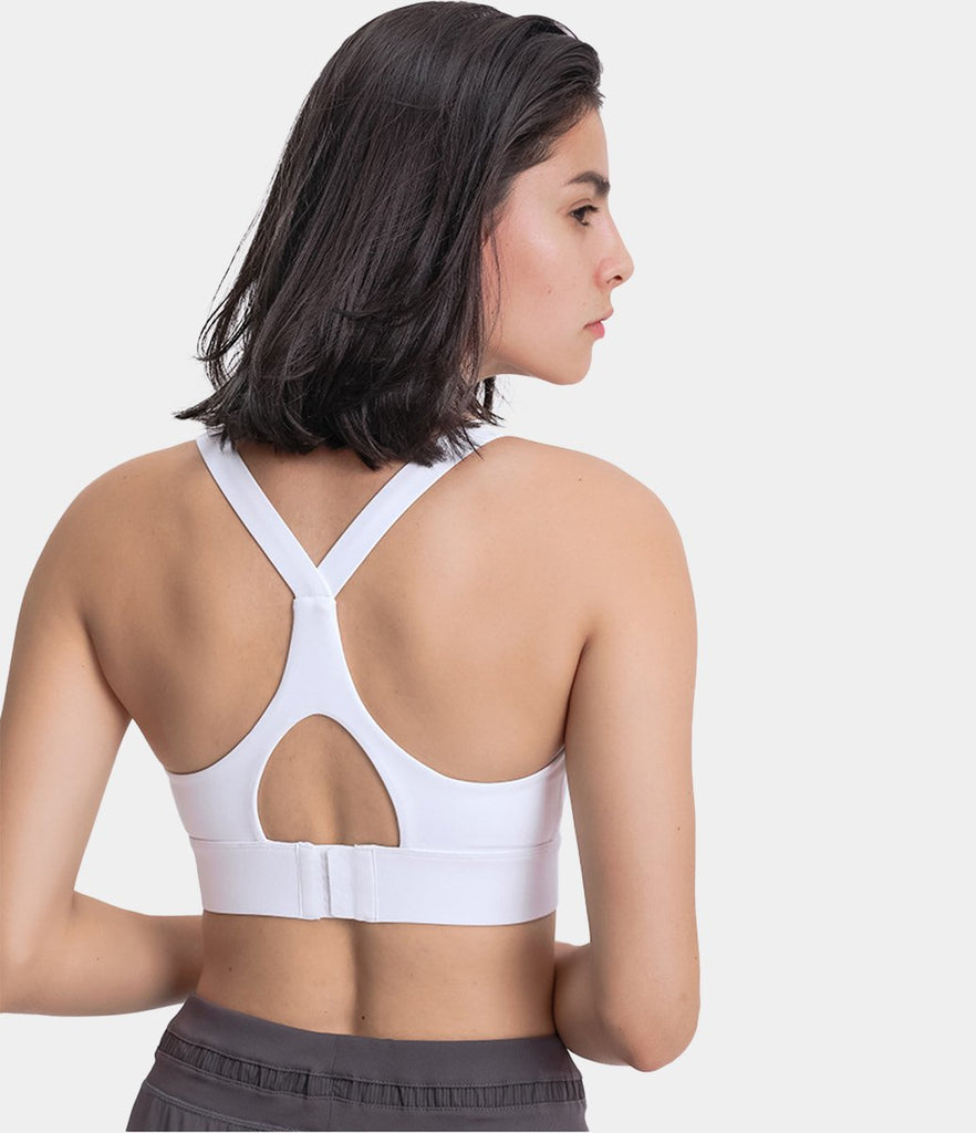 Bloom Longline Camo Crisscross Medium Support Sports Bra