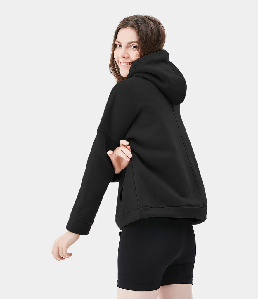Drawstring Solid Color Hoodie