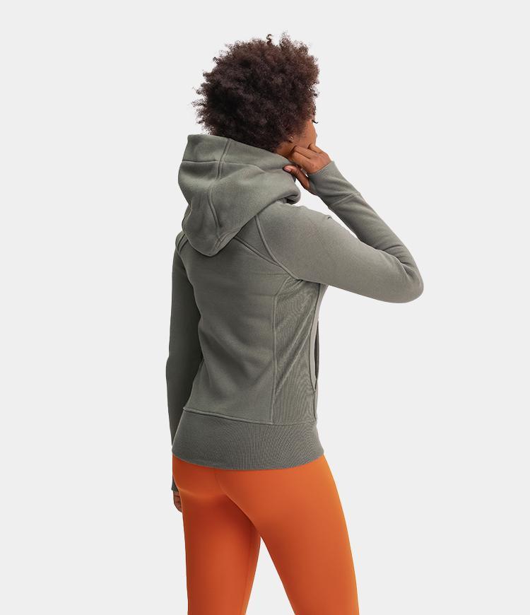 Bloom Hooded Zip Front Sports Jacket
