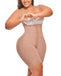 Women Bodysuit Shorts Covered Back Perineal Zipper