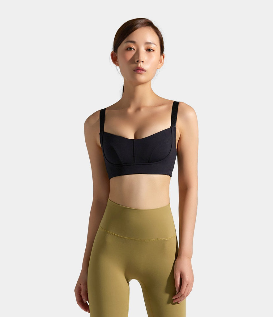 Bloom Neck Tank Crisscross Low Support Sports Bra