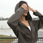 Pre sale Casual Loose Pure Colour Yoga Jacket